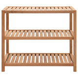 Rack de salle de bain Vidaxl 65x40x55 cm en bois massif massif