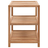 Rack de salle de bain Vidaxl 65x40x55 cm en bois massif massif