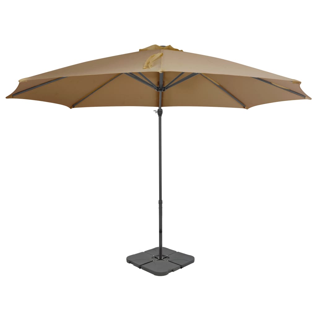 Parasol Vidaxl con tope de base portátil