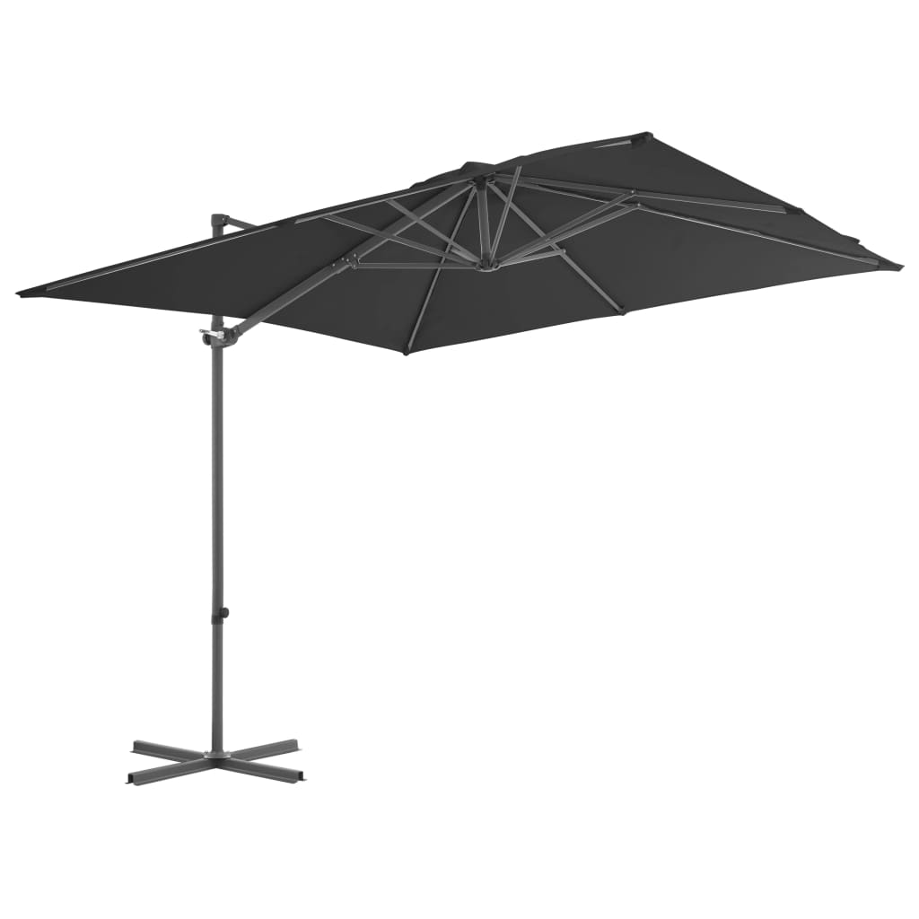 Parasol Vidaxl con antracita de base portátil