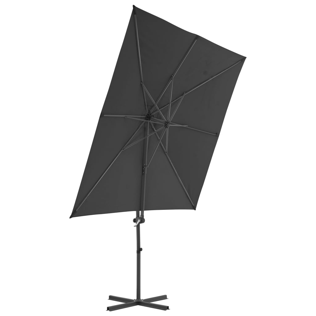 Vidaxl parasol avec anthracite de base portable -colore