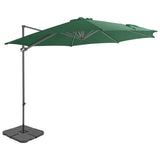 Vidaxl Parasol con base portatile verde