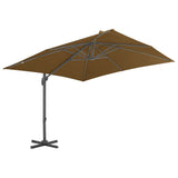 Vidaxl Parasol mit tragbarem Basistaupe