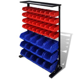 Vidaxl Garage Storage Rack (azul y rojo)