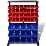 Vidaxl Garage Storage Rack (blå og rød)