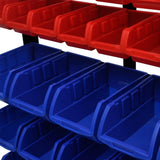 Rack de stockage de garage Vidaxl (bleu et rouge)