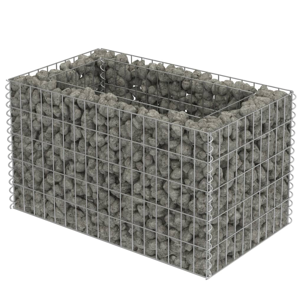 Vidaxl Gabion Planning Box elevada 90x50x50 cm de acero galvanizado