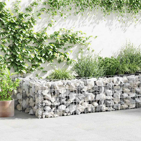Vidaxl schanskorf mur 450x30x50 cm en acier galvanisé