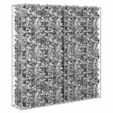 Mur de schanskorf Vidaxl avec couvercles 80x20x100 cm en acier galvanisé