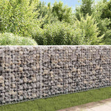 Mur de schanskorf Vidaxl avec les couvercles 200x20x85 cm en acier galvanisé