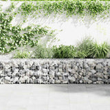 Mur de schanskorf Vidaxl avec couvercles 300x50x50 cm en acier galvanisé