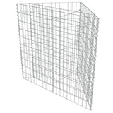 Vidaxl gabion plantenbak verhoogd 75x75x50 cm gegalvaniseerd staal