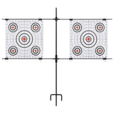 Vidaxl targetkaartstandaard met schietkaarten 78x76 cm staal