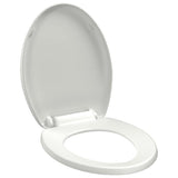 Vidaxl Woilet Seat-Close souple avec design à libération rapide blanc
