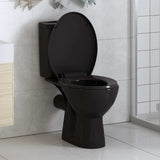Vidaxl Woilet Siège-Soft-Close avec design à libération rapide noir