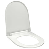 Vidaxl Woilet Seat-Close souple avec design à libération rapide blanc