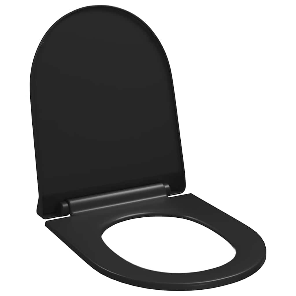 Vidaxl Woilet Siège-Soft-Close avec design à libération rapide noir