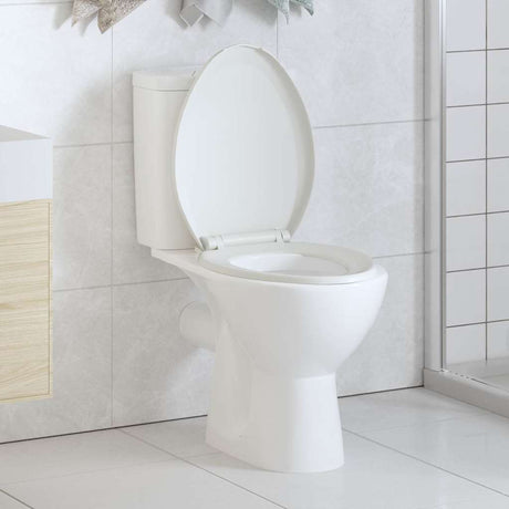 Vidaxl Woilet Seat-Close souple avec design à libération rapide blanc
