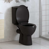 Vidaxl Woilet Siège-Soft-Close avec design à libération rapide noir
