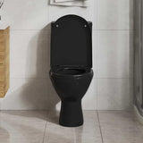 Vidaxl Woilet Siège-Soft-Close avec design à libération rapide noir