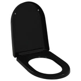 Vidaxl toilet seat soft-close with Quick-release design black