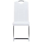 Vidaxl eetkamerstoelen 4 st kunstleer wit