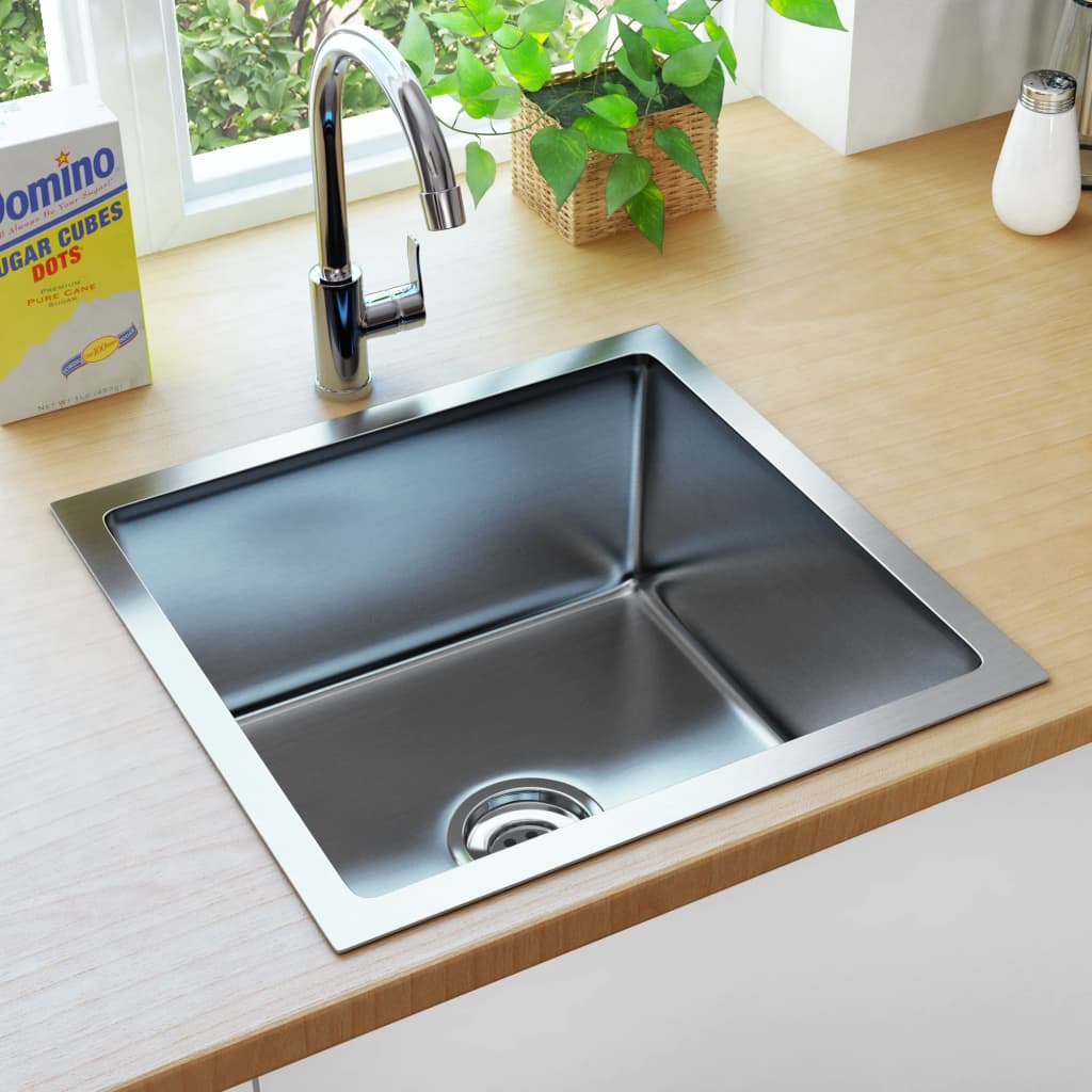 Vidaxl sink handmade stainless steel