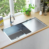 Vidaxl sink handmade stainless steel