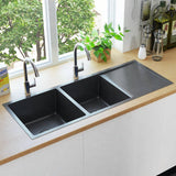 Vidaxl sink handgemaachte Edelst Stol schwaarz