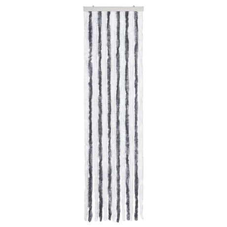 Vidaxl Fly Curtain 56x185 cm CHENILLE GREN ET BLANC