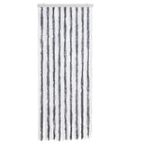 Vidaxl Fly curtain 56x185 cm Chenille Gray and White