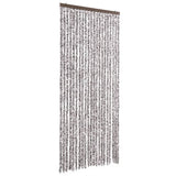 Vidaxl Fly Vorhang 90x220 cm Chenille Brown und Beige