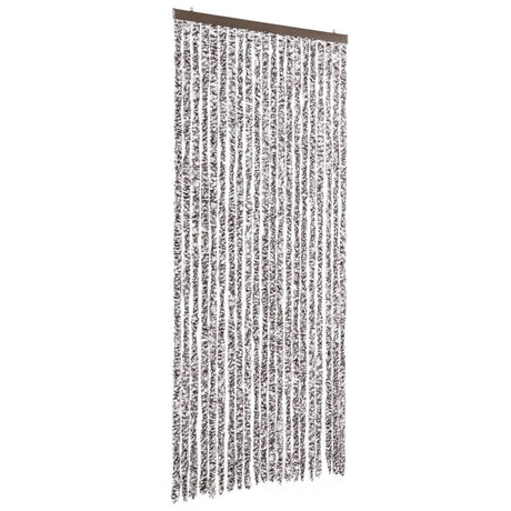 Vidaxl Fly Curtain 90x220 cm CHENILLE BRORN ET BEIGE