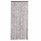Vidaxl Fly Curtain 90x220 cm CHENILLE BRORN ET BEIGE