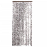 Vidaxl Fly curtain 90x220 cm Chenille Brown and Beige