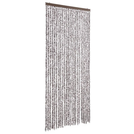 Vidaxl Fly Curtain 100x220 cm CHENILLE BRORN ET BEIGE