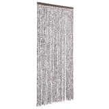 Cortina de mosca Vidaxl 100x220 cm Chenille Brown and Beige