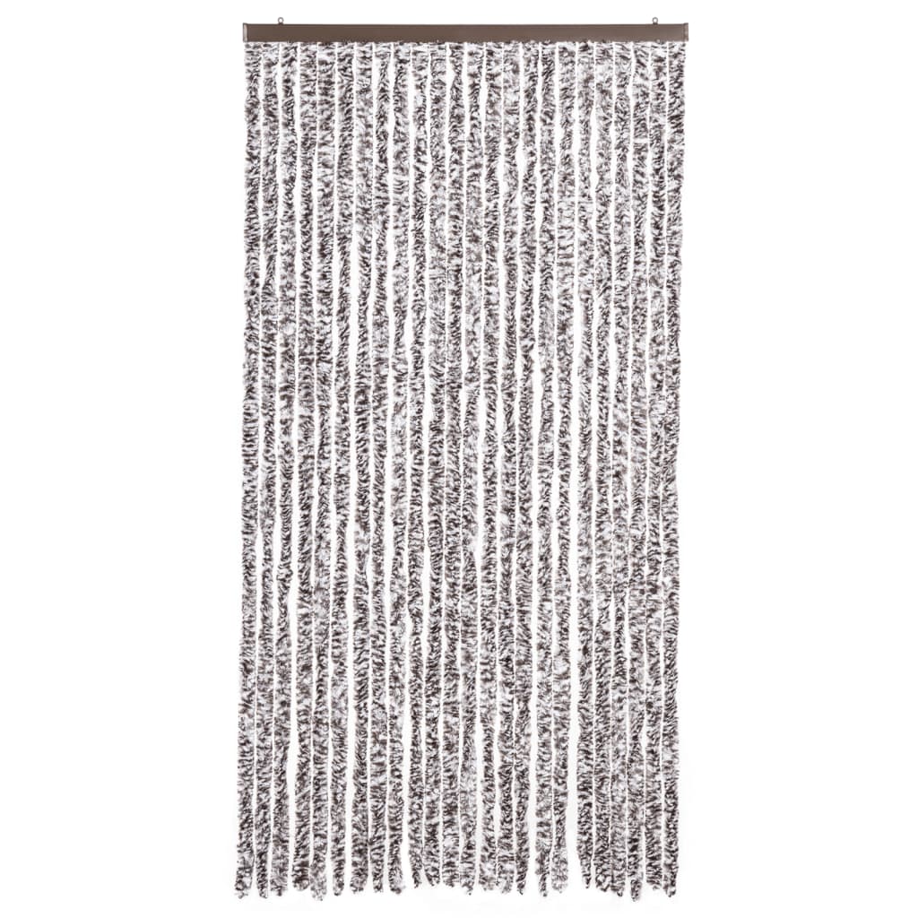 Vidaxl Fly Curtain 100x220 cm Chenille Brown og Beige