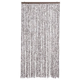 Cortina de mosca Vidaxl 100x220 cm Chenille Brown and Beige