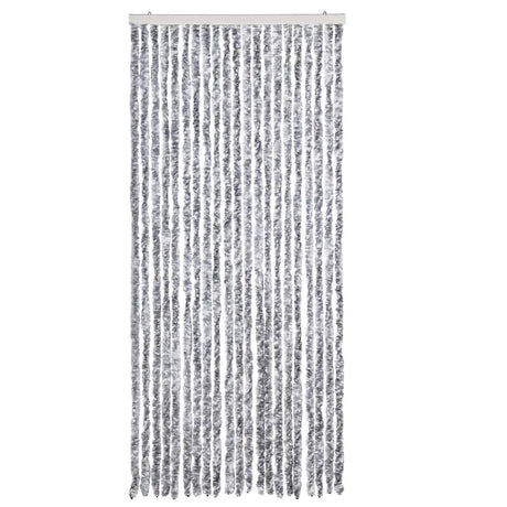 Vidaxl Fly Curtain 90x220 cm CHENILLE BLANC ET GREN
