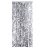 Vidaxl Fly curtain 90x220 cm Chenille white and gray