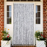 Vidaxl Fly curtain 90x220 cm Chenille white and gray