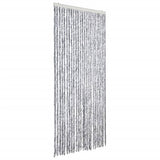 Vidaxl Fly Curtain 100x220 cm Chenille White og Gray