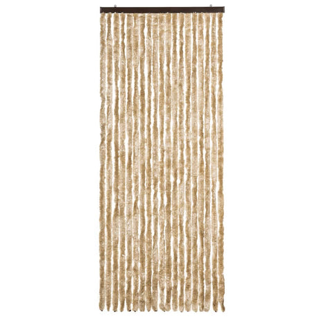 Vidaxl Fly Curtain 56x185 cm CHENILLE BEIGE