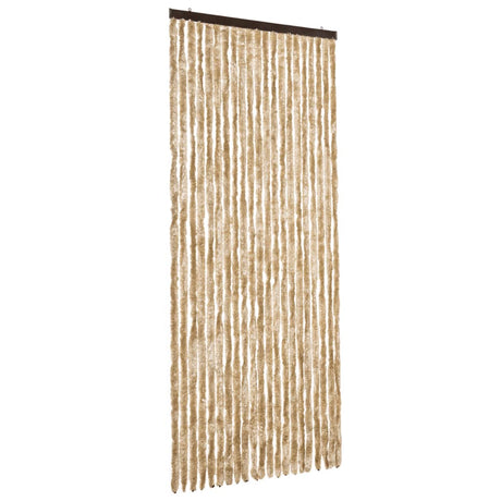Vidaxl Fly Curtain 90x220 cm CHENILLE BEIGE