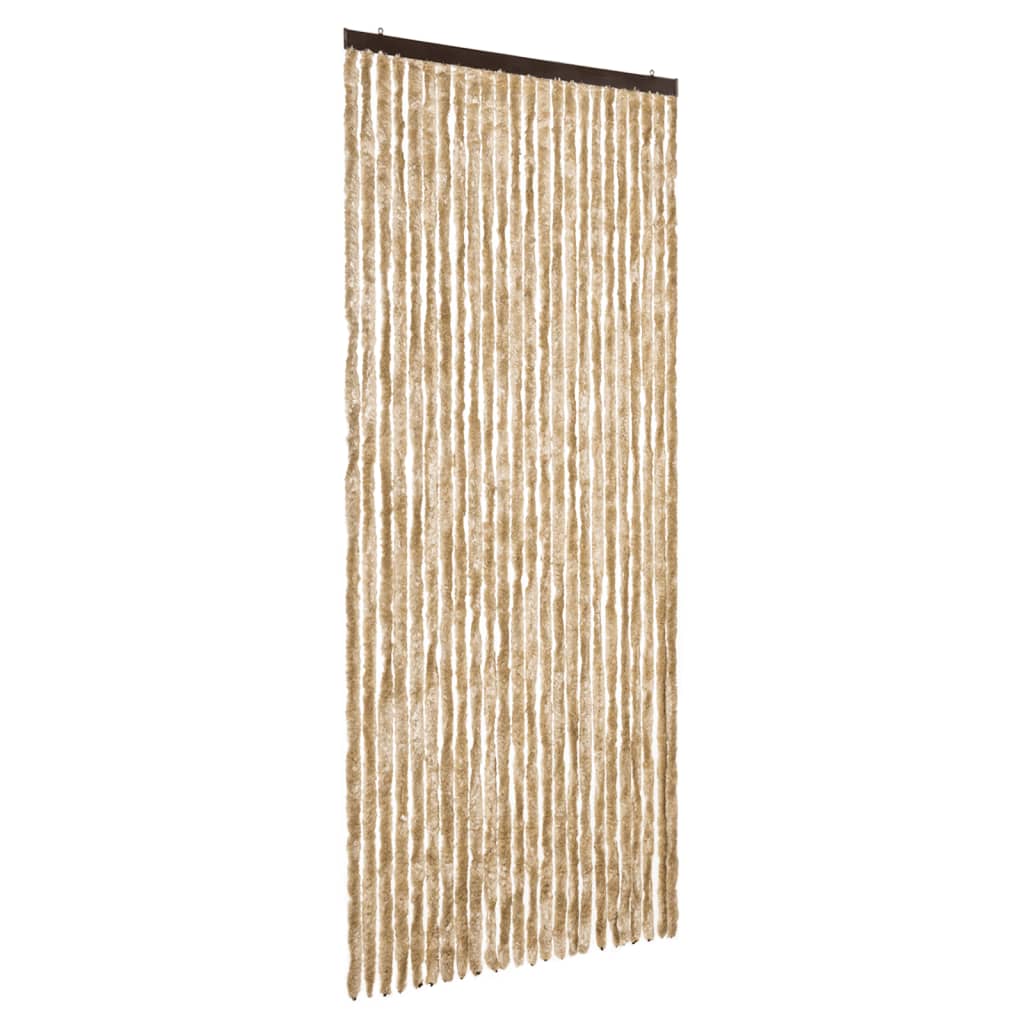 Vidaxl Fly Curtain 100x220 cm Chenille Beige