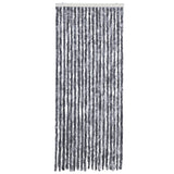 Vidaxl Fly curtain 56x185 cm Chenille silver colored