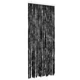 Vidaxl Fly Curtain 56x185 cm Chenille Anthracite