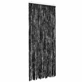 Vidaxl Fly Curtain 90x220 cm CHENILLE Anthracite