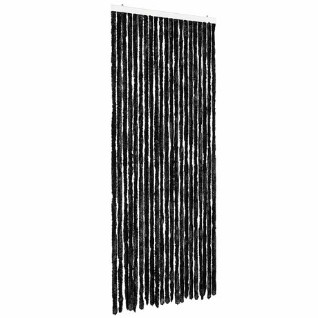 Vidaxl Fly Curtain 90x220 cm CHENILLE Anthracite